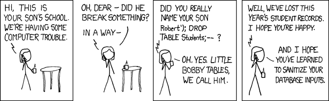 xkcd drop table